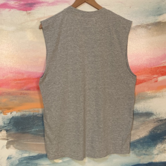 🔥EC🔥NY Giants Cotton Reebok Sleeveless Crewneck Shirt. - Picture 4 of 4